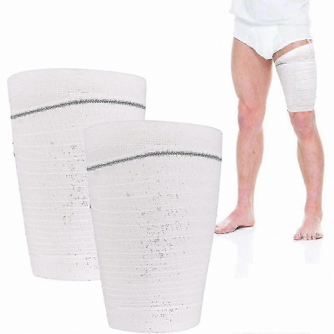 Fabric Leg Bag Holder with Elastic Strap for Urinary Drainage Support - 1/2 Pack