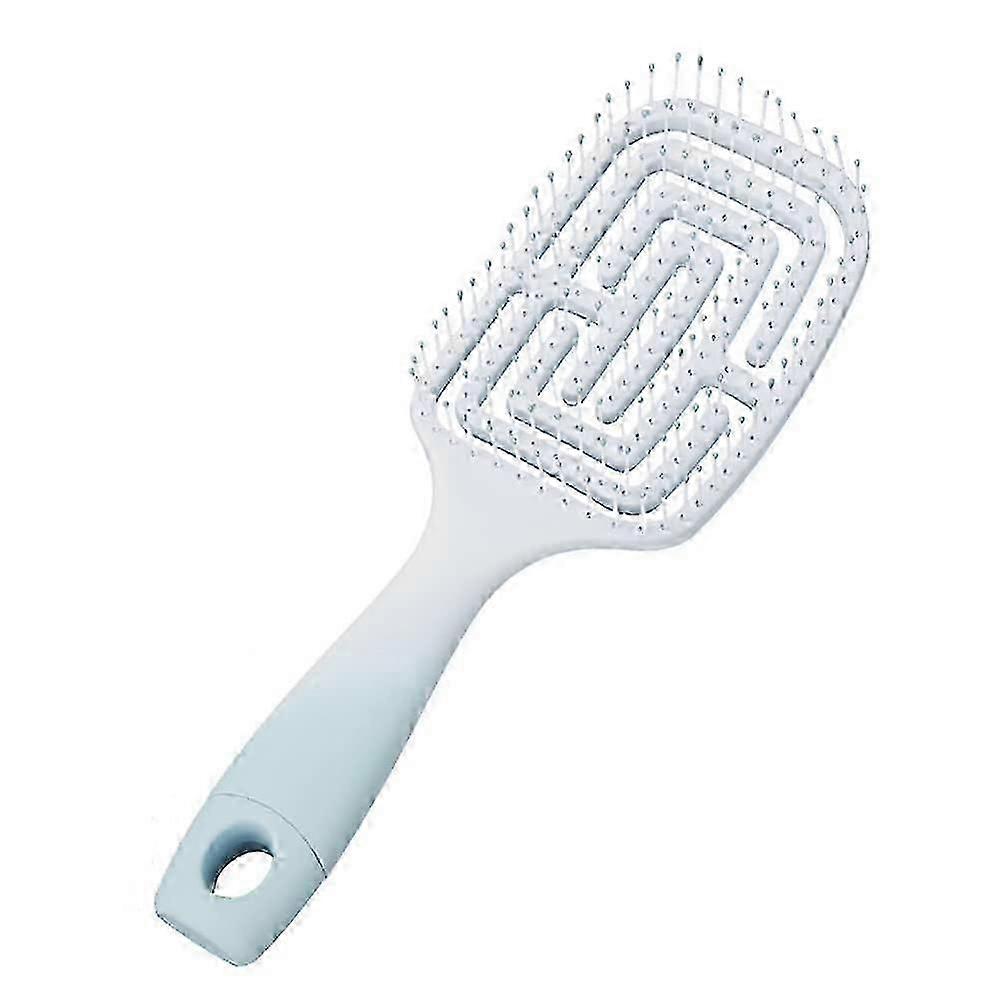 Hairbrush, Curved, tangle-free styling brush for faster drying, flexible bristles glide easily through tangles