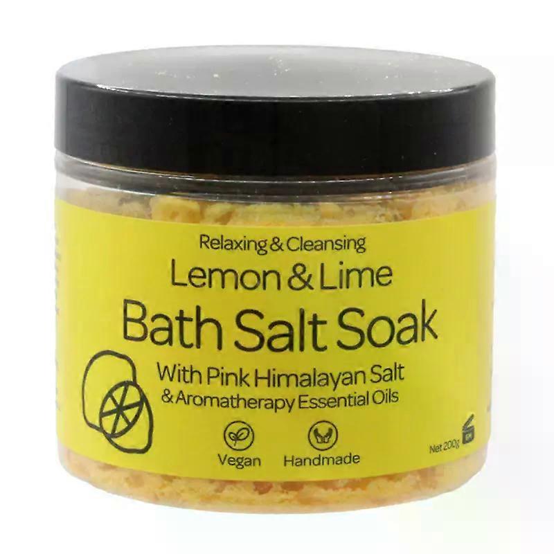 Bath Salts Bathable Lemon & Lime Vegan Bath Salt Pink Himalayan Aromatherapy