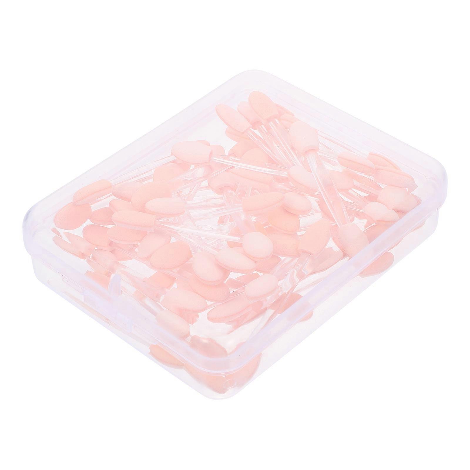 Dual End Eyeshadow Applicators for Makeup Use Lightweight Portable Plastic Multi 50pcs