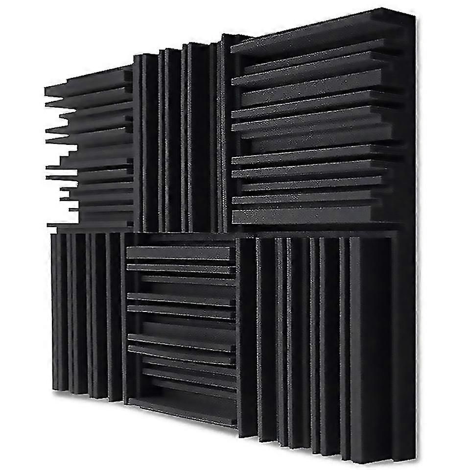 For 24pcs Studio Acoustic Foam Panels Soundproof Sponge Foam
