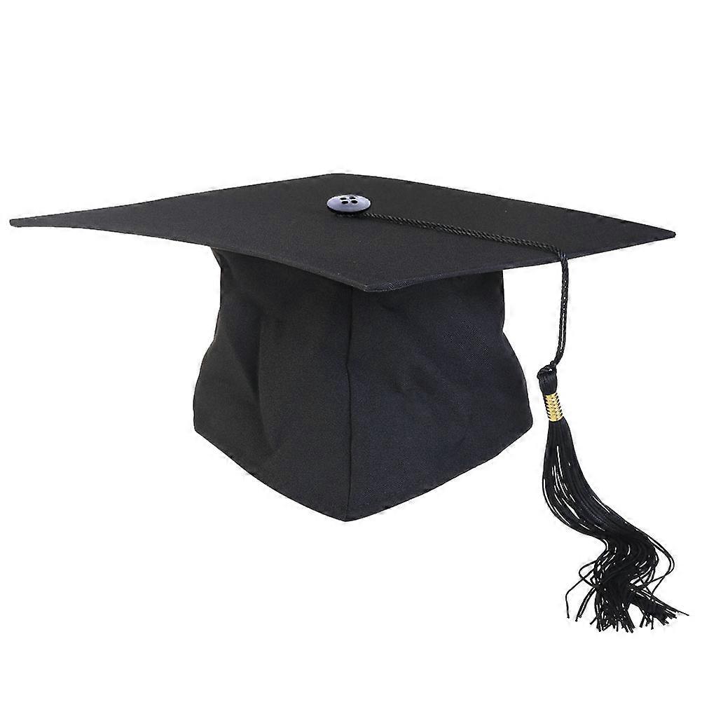 Adjustable Graduation Hat Costume Accessory For Students And Adults In Black Color Ideal For School Disco And Graduation Occasions