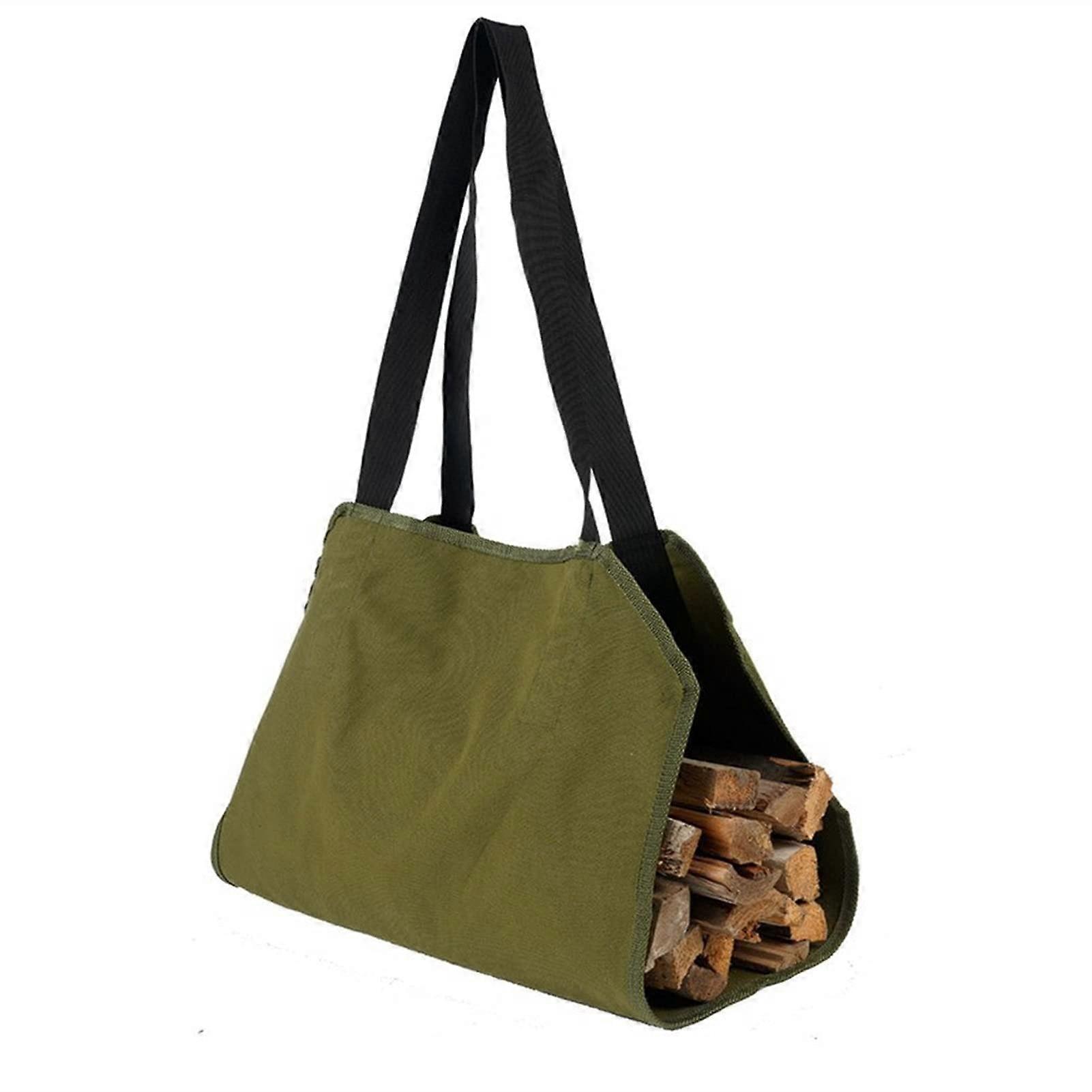 Portable Firewood Carry Bag – Large Storage Bag for Fireplace Mantel, Camping Tools, and Outdoor Carrying
