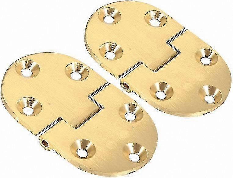 Brushed Brass Folding Hinges with Screws for Table and Cabinet Applications