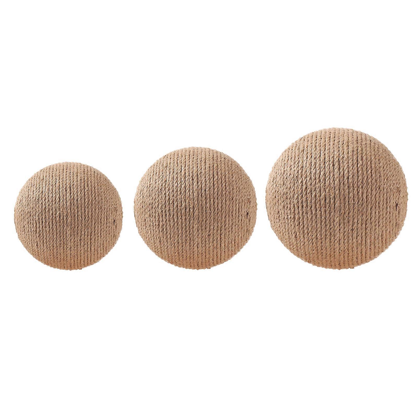 Cat Scratching Ball Teeth Grinding & Claw Grinding Sisal Ball Amusing Cat Interactive Cat Scratching Ball Bite and Wear Resistant Pet Toys Supplies