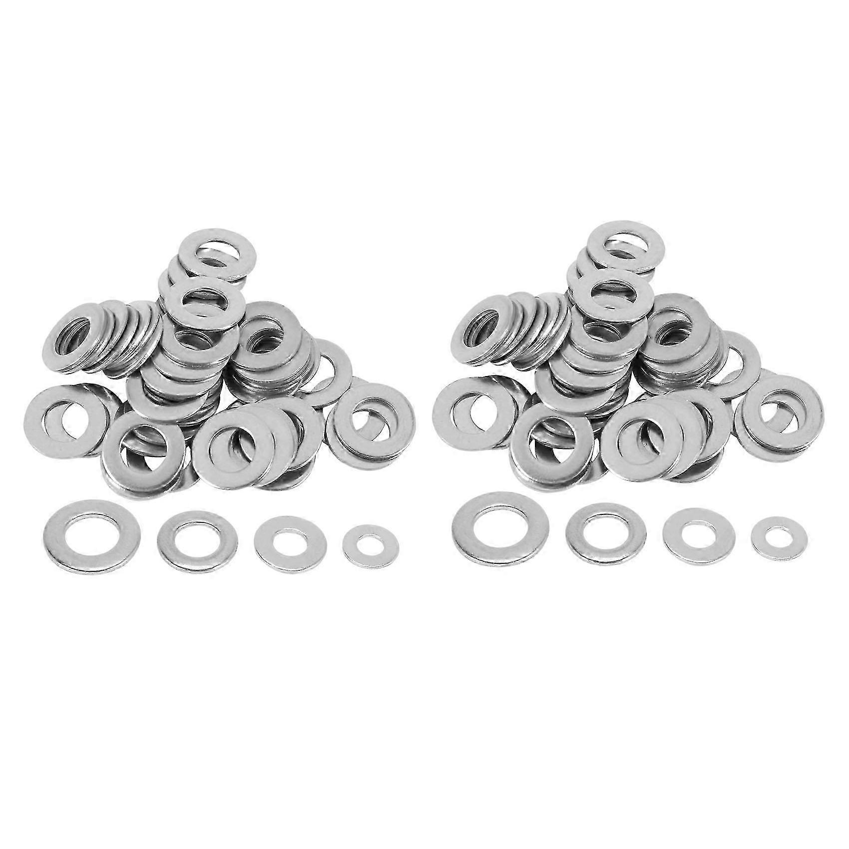 Metric Washer Mixed Pack 400 - M3, M4, M5 & M6 Form A Thick Flat Stainless Steel Washers - For General Use