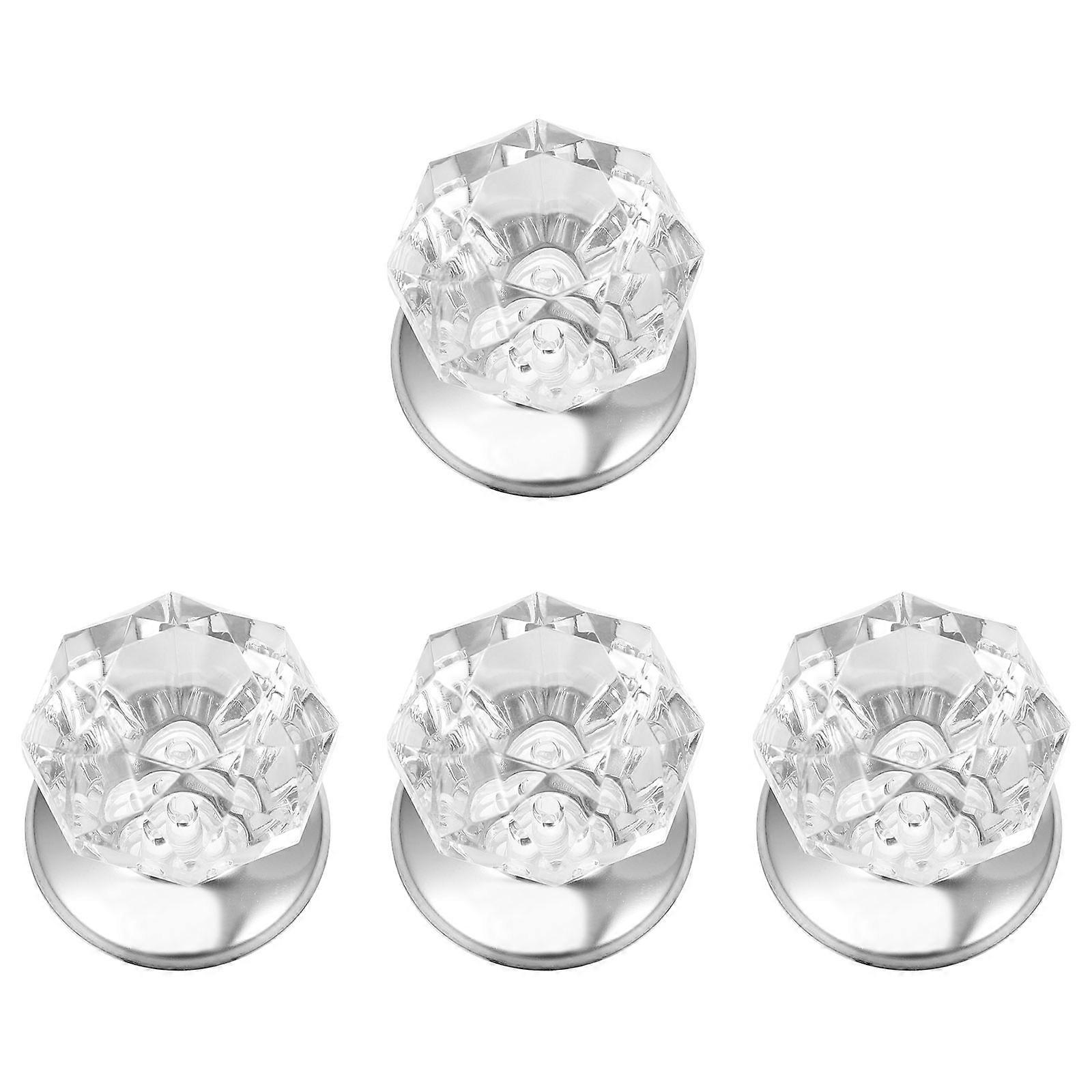 Acrylic Pot Grip Handles Heat Resistant Replacement Knobs for Cookware Lids, Detachable Ergonomic Kitchen Gadget (4pcs)