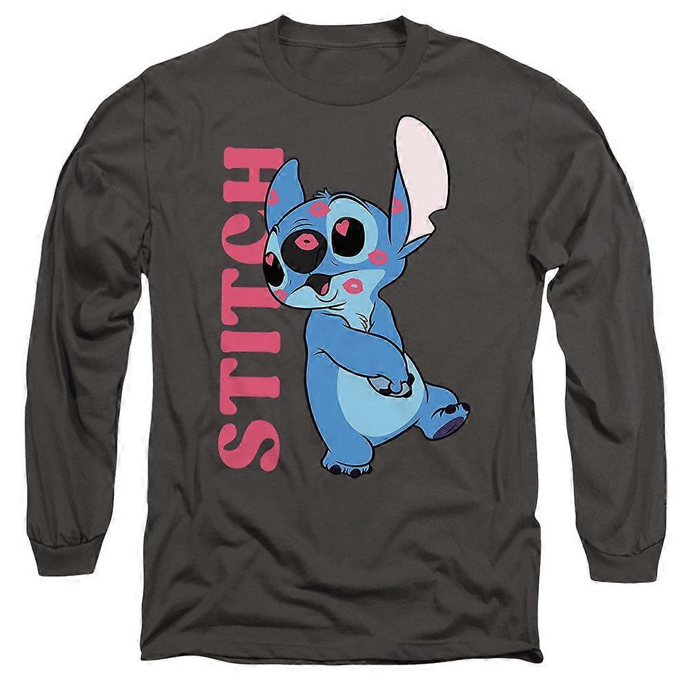 Lilo Stitch Covered in Kisses Long Sleeve T-Shirt TTXX0386