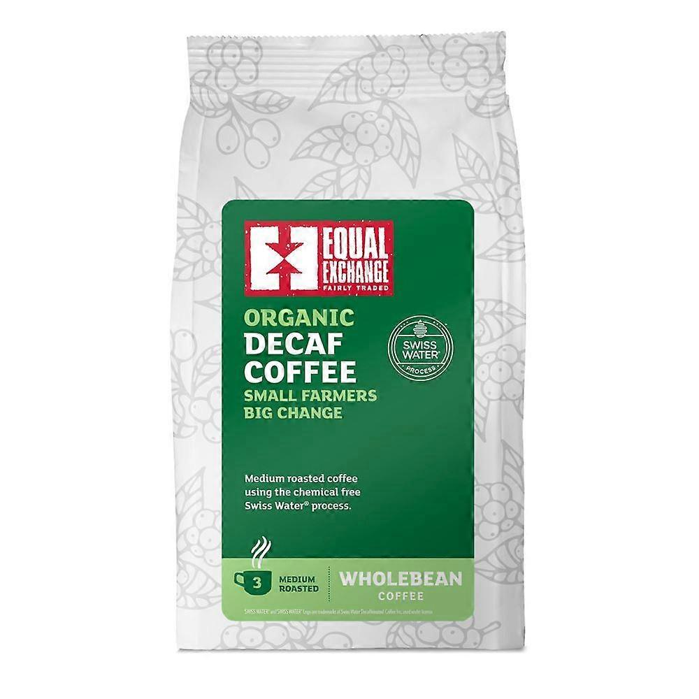 Equal Exchange Organic & Fair Trade Decaffeinated Coffee Beans 200g - 4 Pack