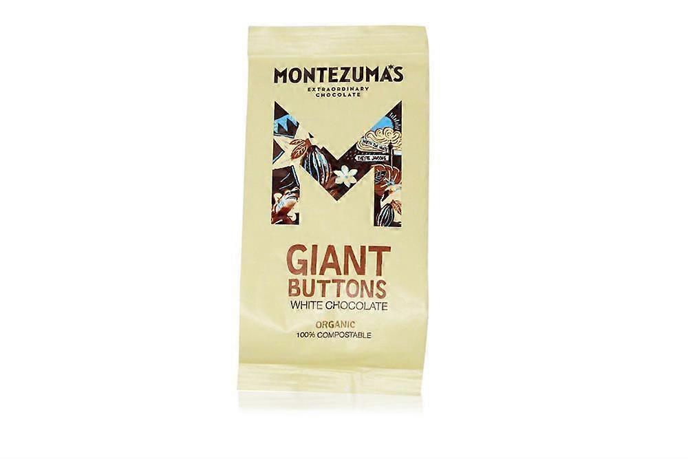 Montezumas Schokolade Bio Cremige Weiße Schokolade Riesenknöpfe 180g - 2er Pack