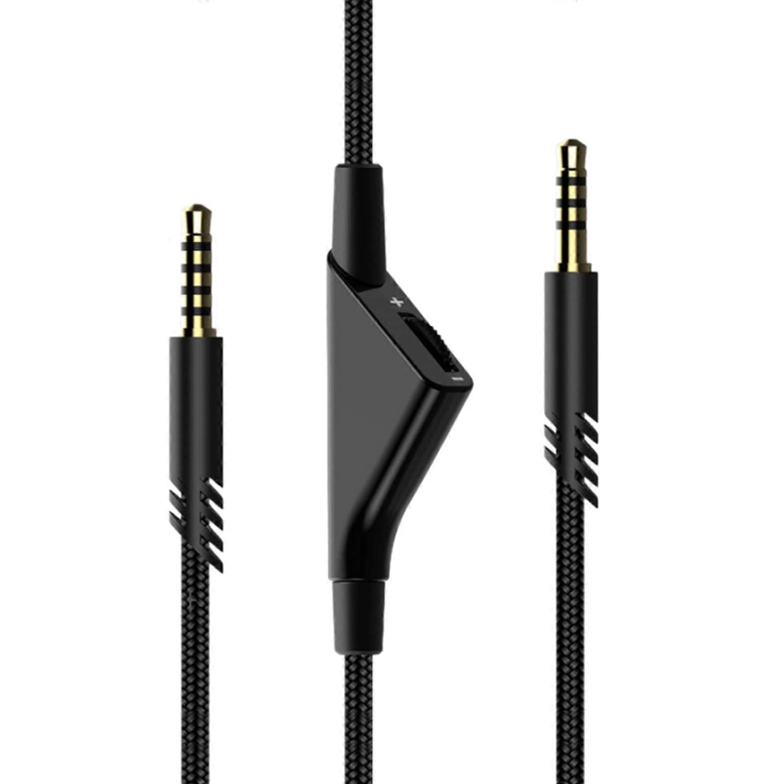 Headphone Cable Cord With Inline Volume Control For A10 A40 Gaming Headset 3.5mm To 3.5mm Cord Cable 200cm