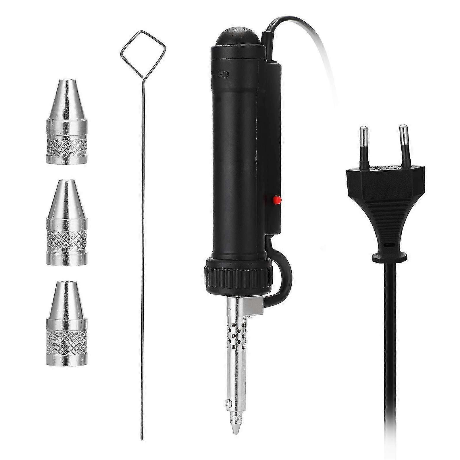 Desoldering pump, electric, portable, suction cup