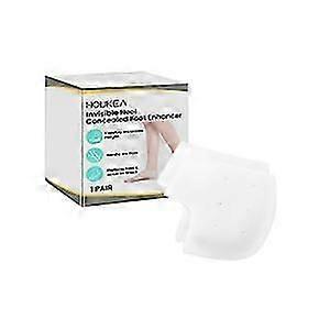 Houkea hidden foot care device provides comfortable and invisible relief of discomfort for the heel of the foot with foot pads
