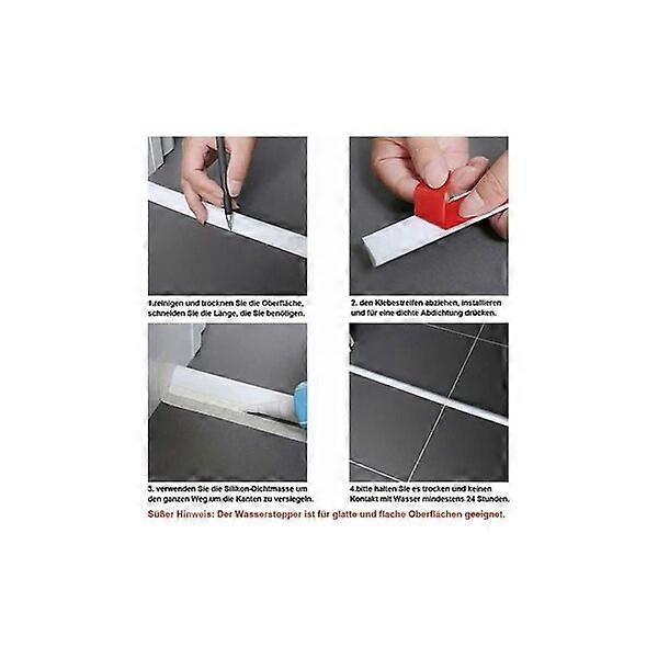 Silicone shower threshold, 1.2x2 cm, cuttable and multi-purpose