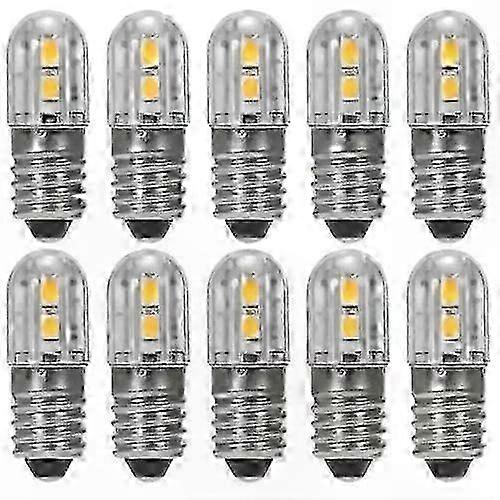 E10 Screw Base LED Bulb 6V AC DC 2W Light Source for Small Appliances