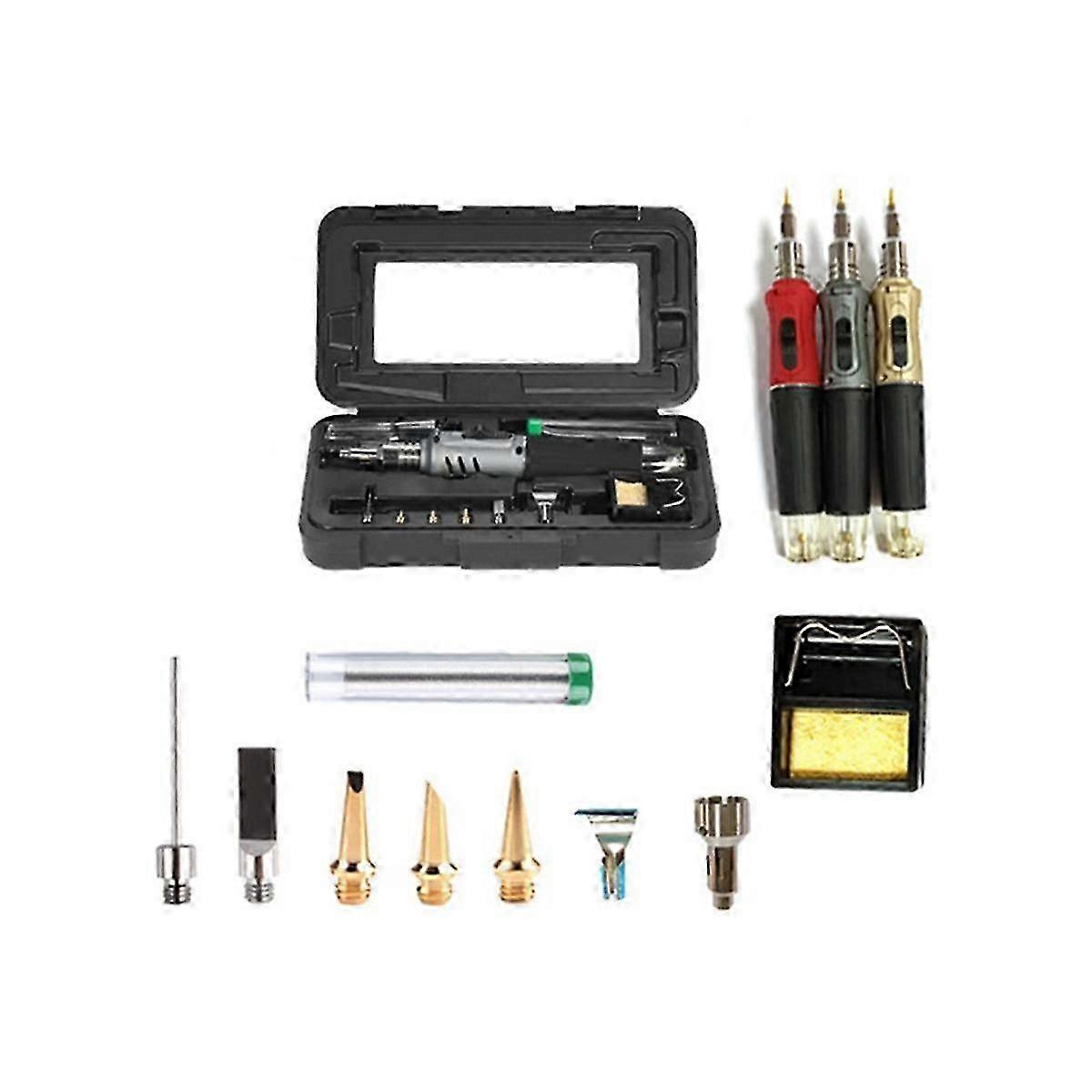 10-In1 Gas Soldering Iron Portable Constant Temperature Electronic Maintenance Set Welding Accessories Welding Table Set