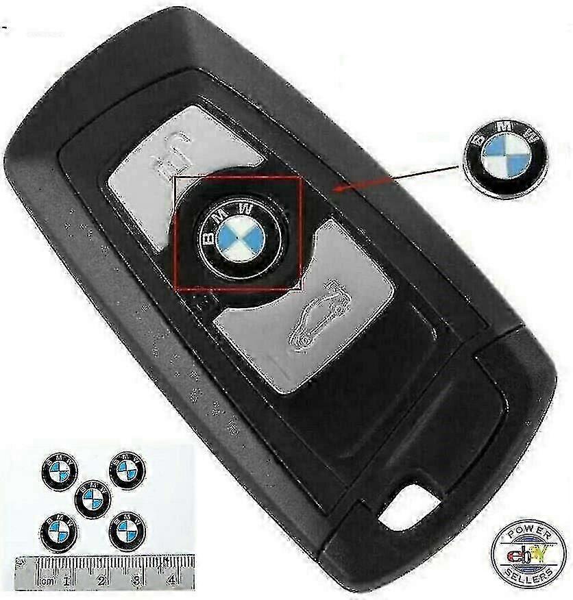 2 X BMW Key Fob Badge Logo Emblem Replacement Sticker