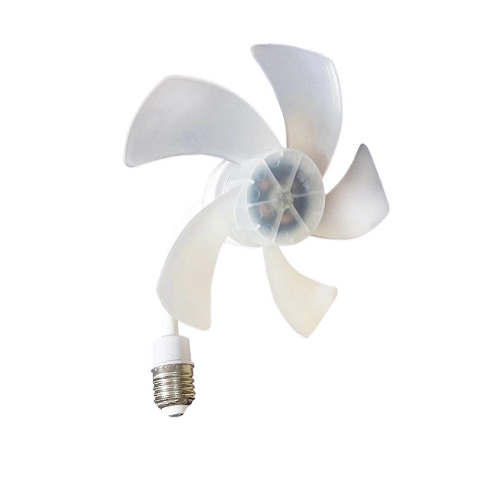 E27 Socket Ceiling Fan Light with LED Light Ceiling Fan Lamp 140mm Ceiling Light Suitable for Bedroom and Kitchen Use Multicolor