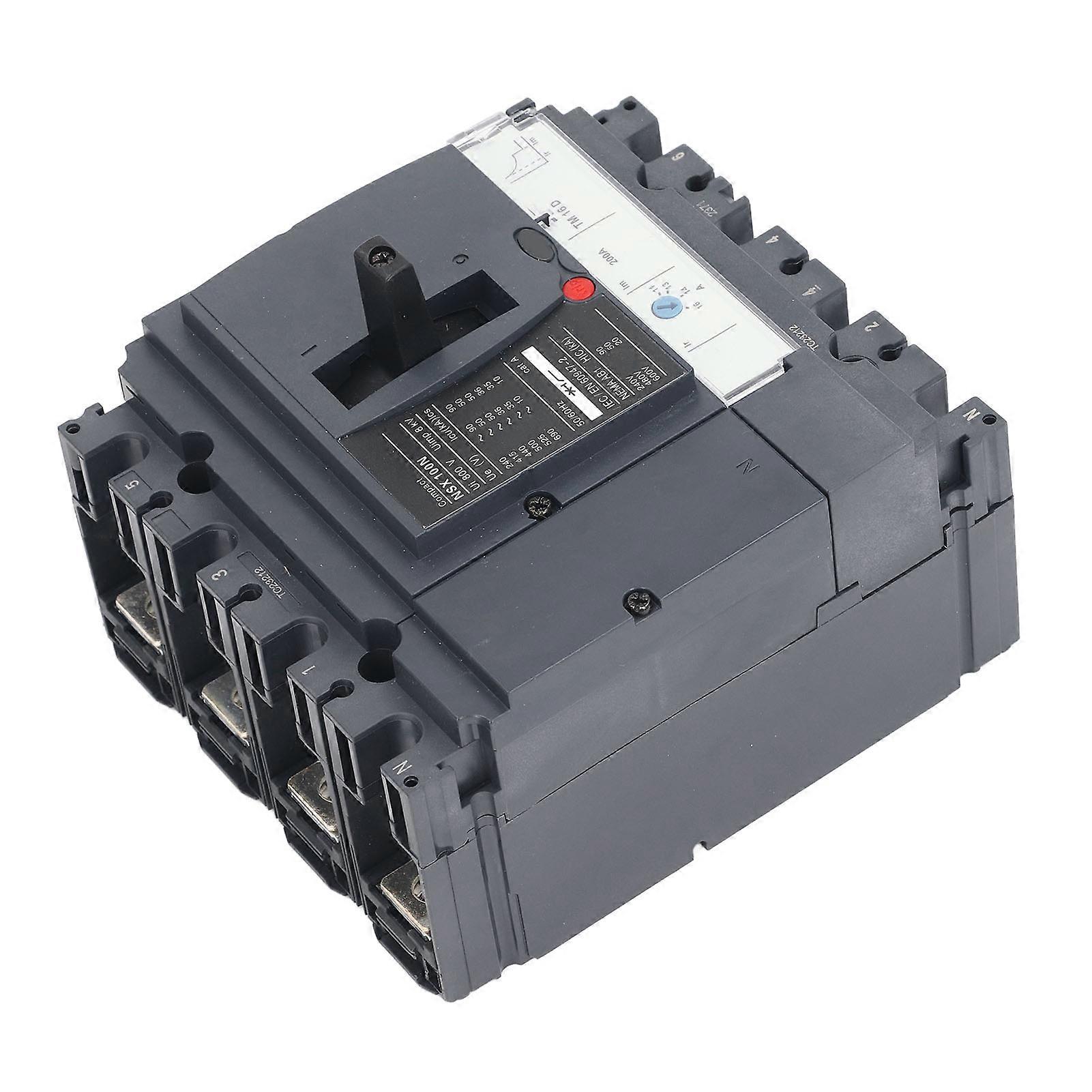 4P 100A Molded Case Circuit Breaker 50kA 220V/380V Compact