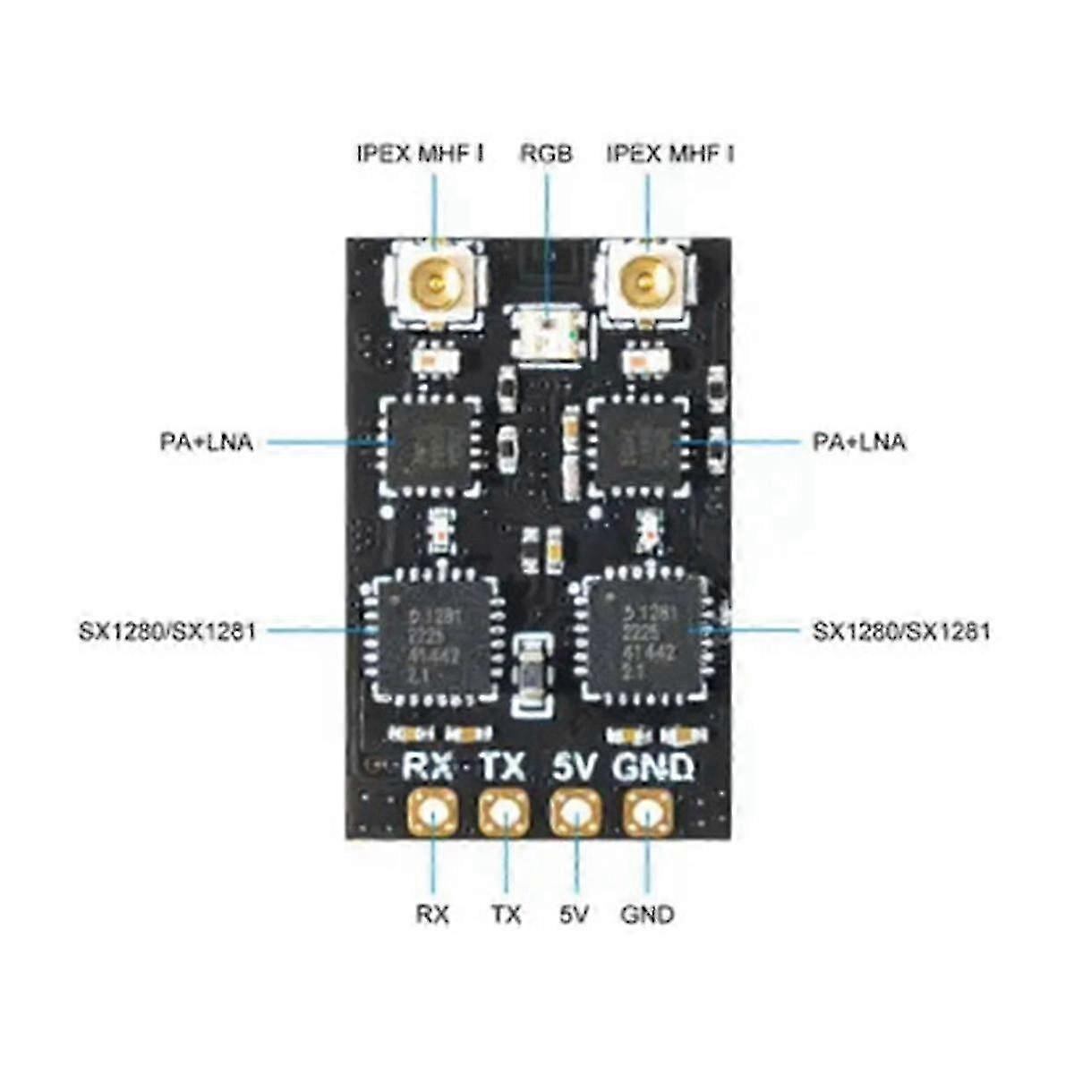 SuperD ELRS 915MHz Diversity Receiver FPV with Traversing Machines
