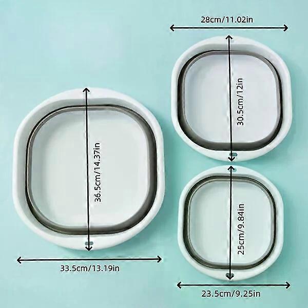 Dishwashing container set of 3 pieces, durable and easy to clean