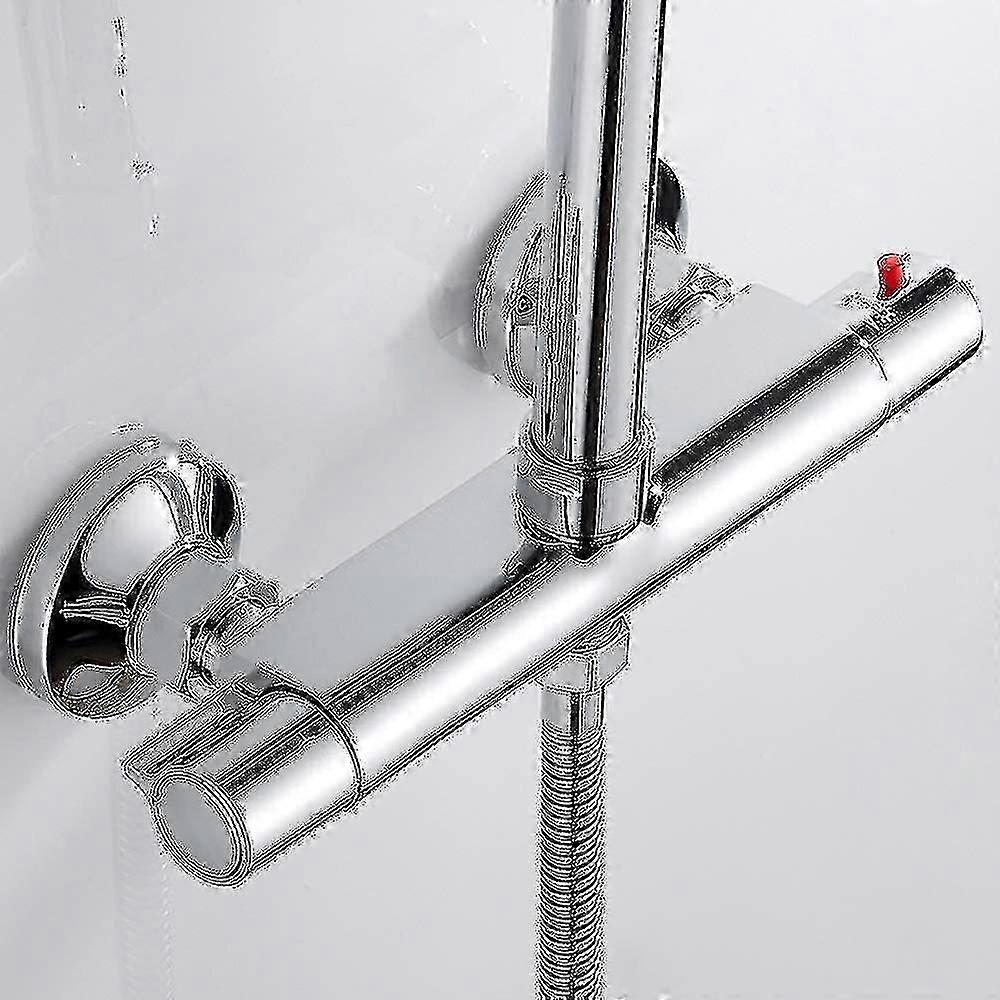 Chrome shower mixer for bathtub with thermostatic control