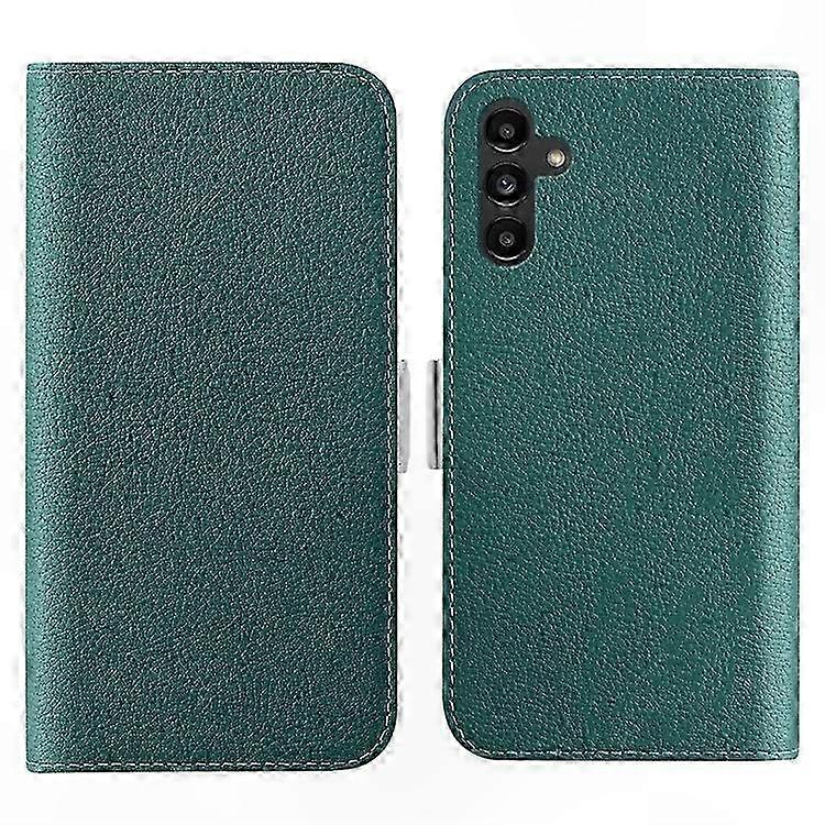 Full Protection Wallet Case with Stand Function, Candy Color Litchi Texture PU Leather Cover for  Galaxy A34 5G