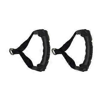 2 Pack Resistance Band Handles Gym Equipment Draw Rope Grips Strength Training Rope Handles 19X14cm