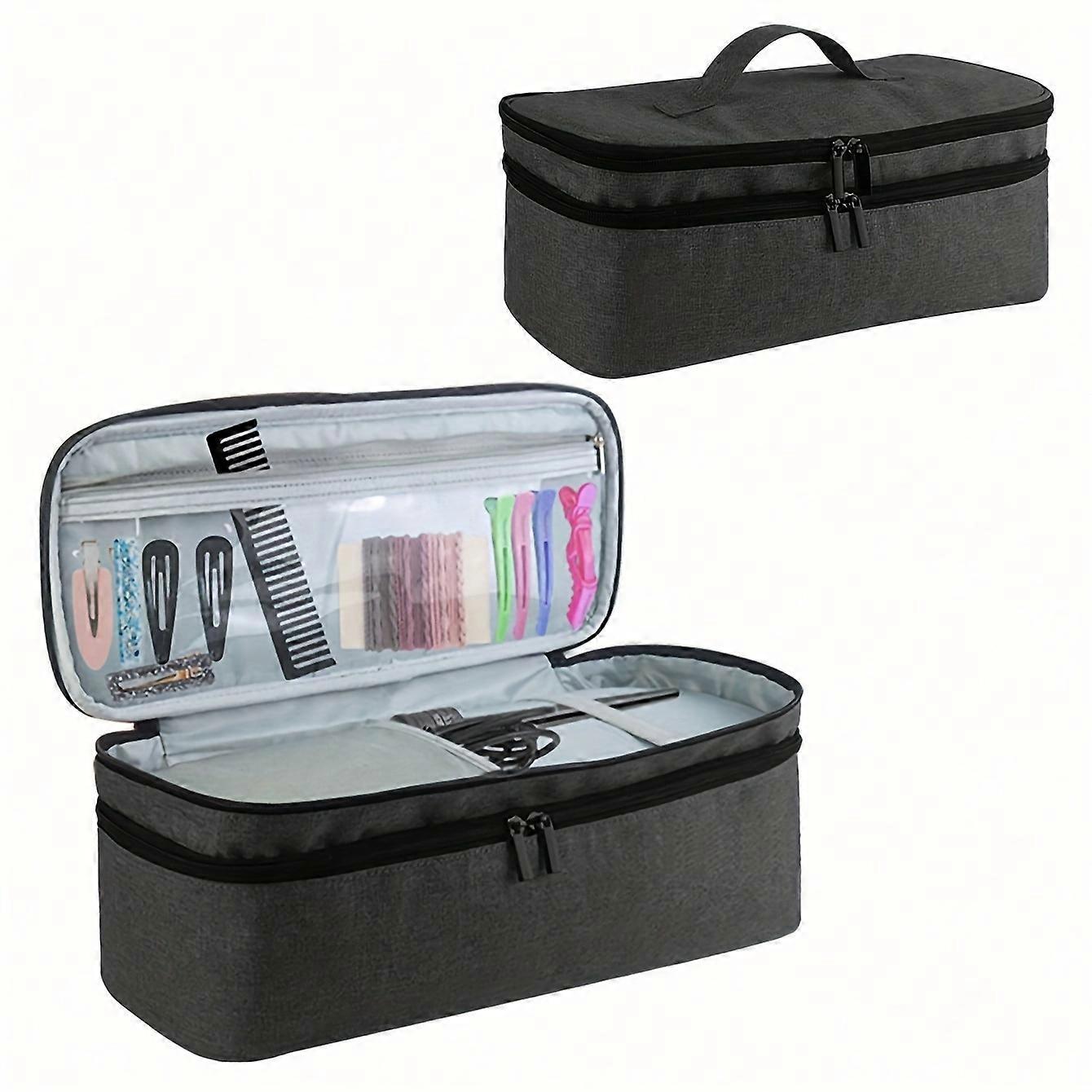 Double-layer travel convenient large capacity simple integrated Dyson hair dryer curling iron hair storage bag