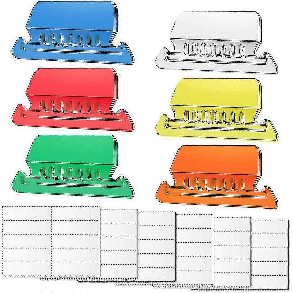 60 Ensembles D’onglets Et D’inserts De Fichiers Suspendus, Étiquettes De Dossier De Fichier Coloré Onglets De Classement Pour Fichier Identificati (enchevêtrement)-YUHAO