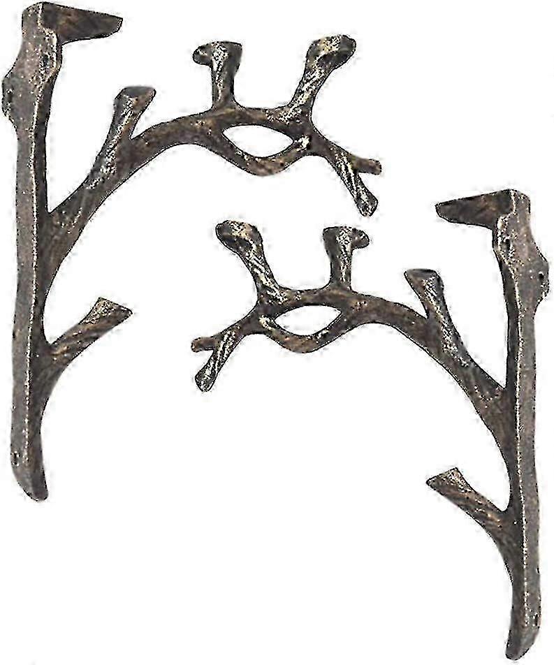 Vintage Shelf Brackets(2pcs),cast Iron,branch Shape Square Shelf,do The Old,triangle Bracket,wall-mounted