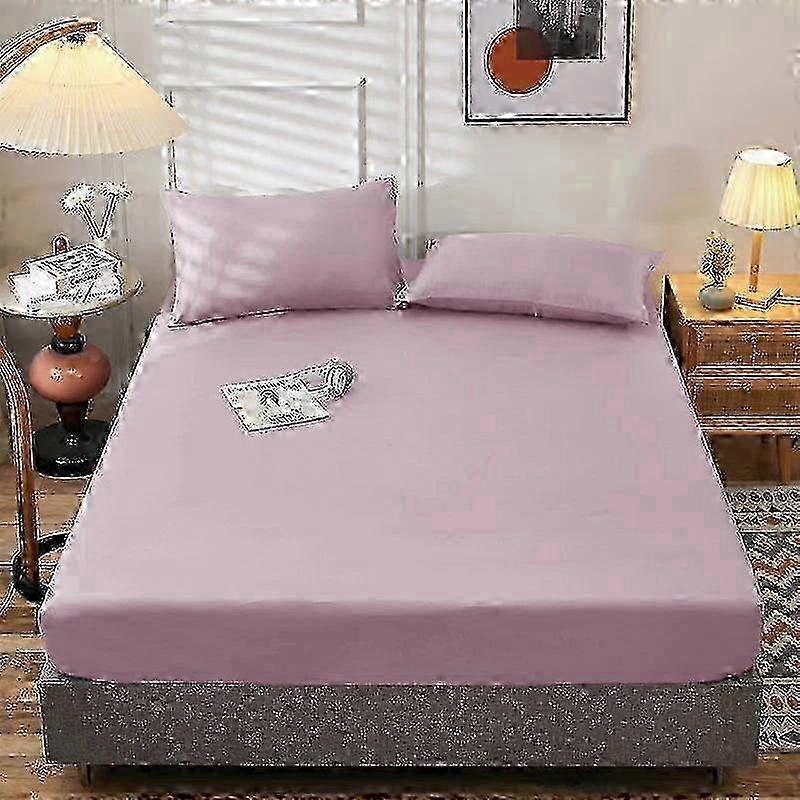 Elastic Band Fitted Sheets in Single Double King Queen Sizes for High Quality Mattress Covers 90/120/150/180cm Fit Sheets