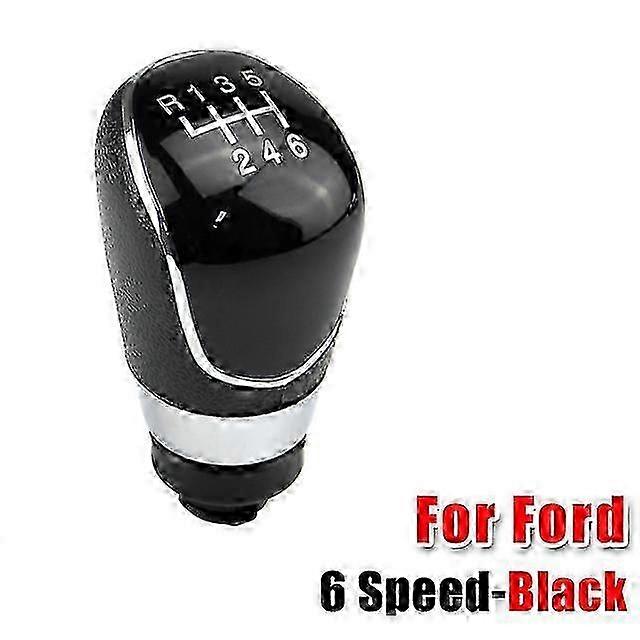 5/6 Speed Gear Shift Knob Lever Handball For Ford Focus 2 Mk2 Fl C-max 2006-2011 Mk3 Mk4 Mk7 Galaxy Gaiter Boot Leather Cover
