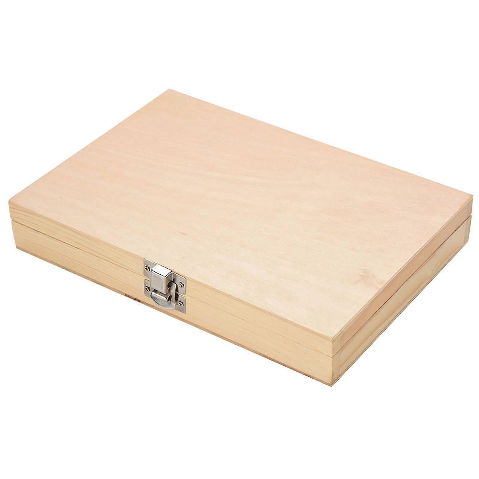 8pc Carbon Steel Auger Bit Set Wooden Case Machined Hex Shank Drill