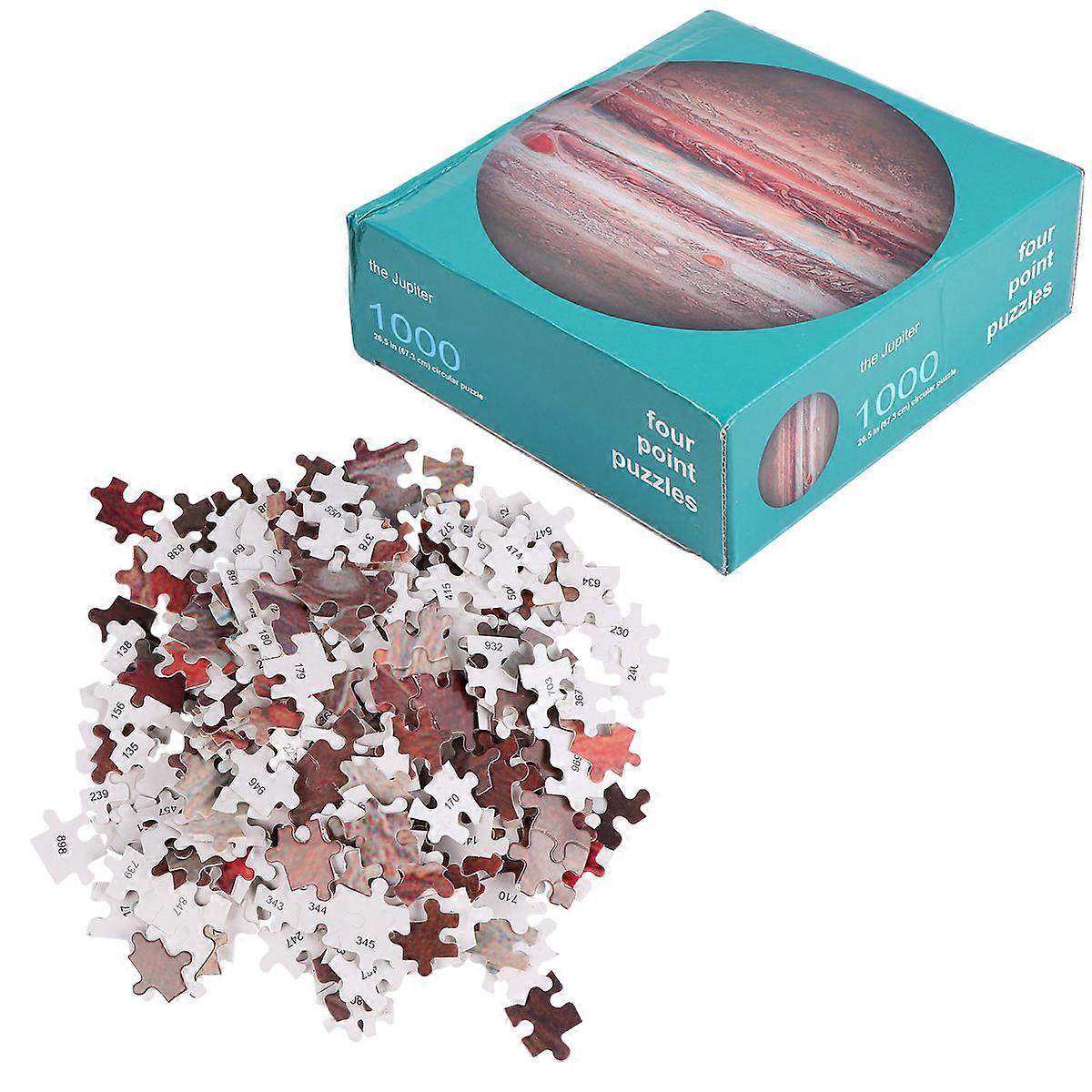 Jigsaw Puzzle Planet Puzzle Leisure Time Dark Red for Decompression 1000Pcs