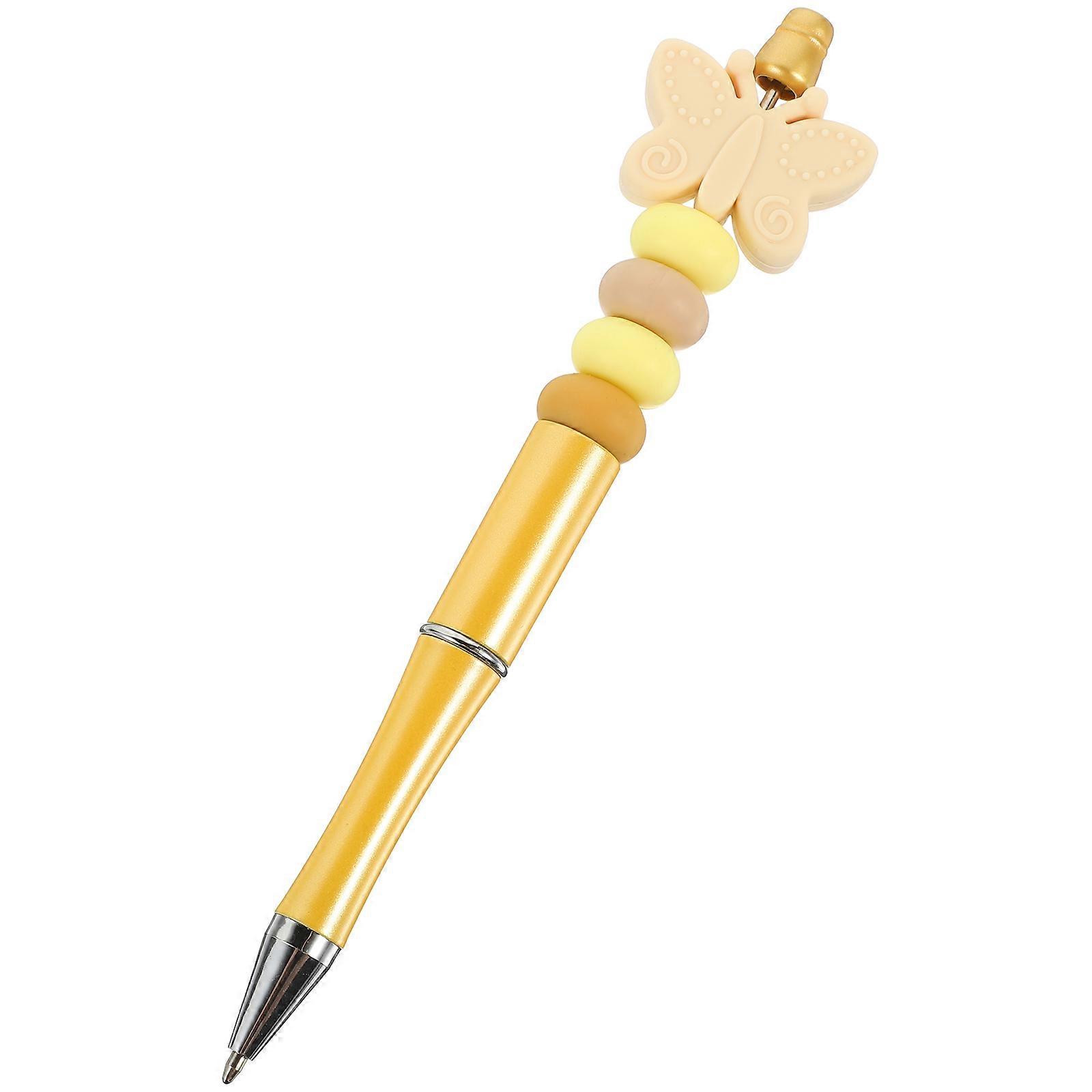 Silicone Beadable Pen Ballpoint Pen for Writing Use 4Pcs Set