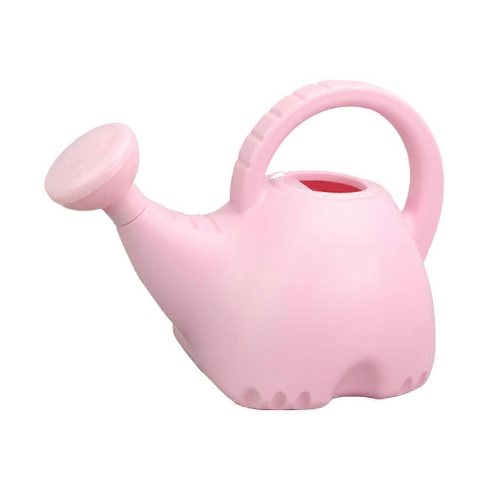 Cartoon Elephant Watering Can for Plants Pink Plastic Watering Pot