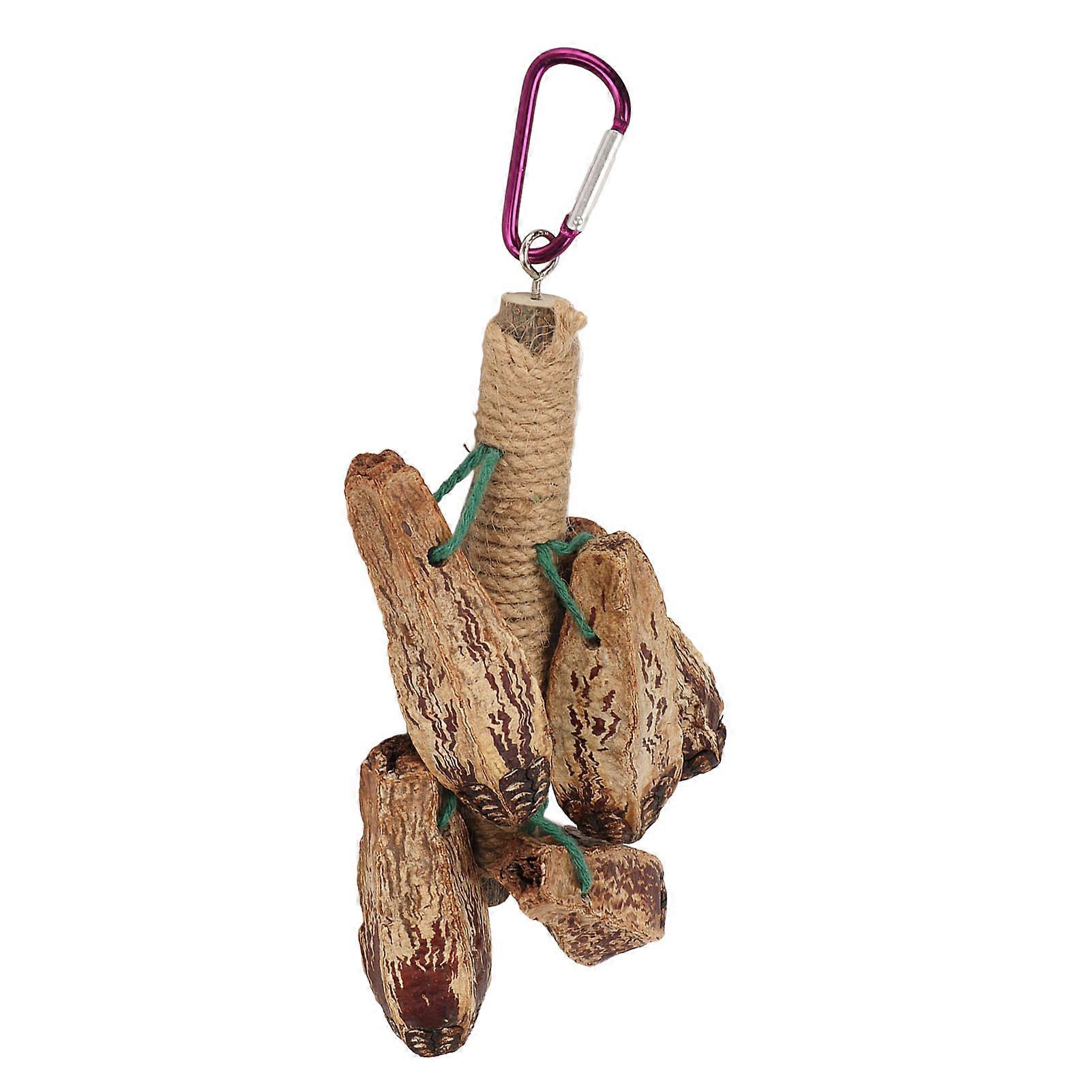 Parrot Chewing String Toy Carambola Shape Hanging Bird Chew