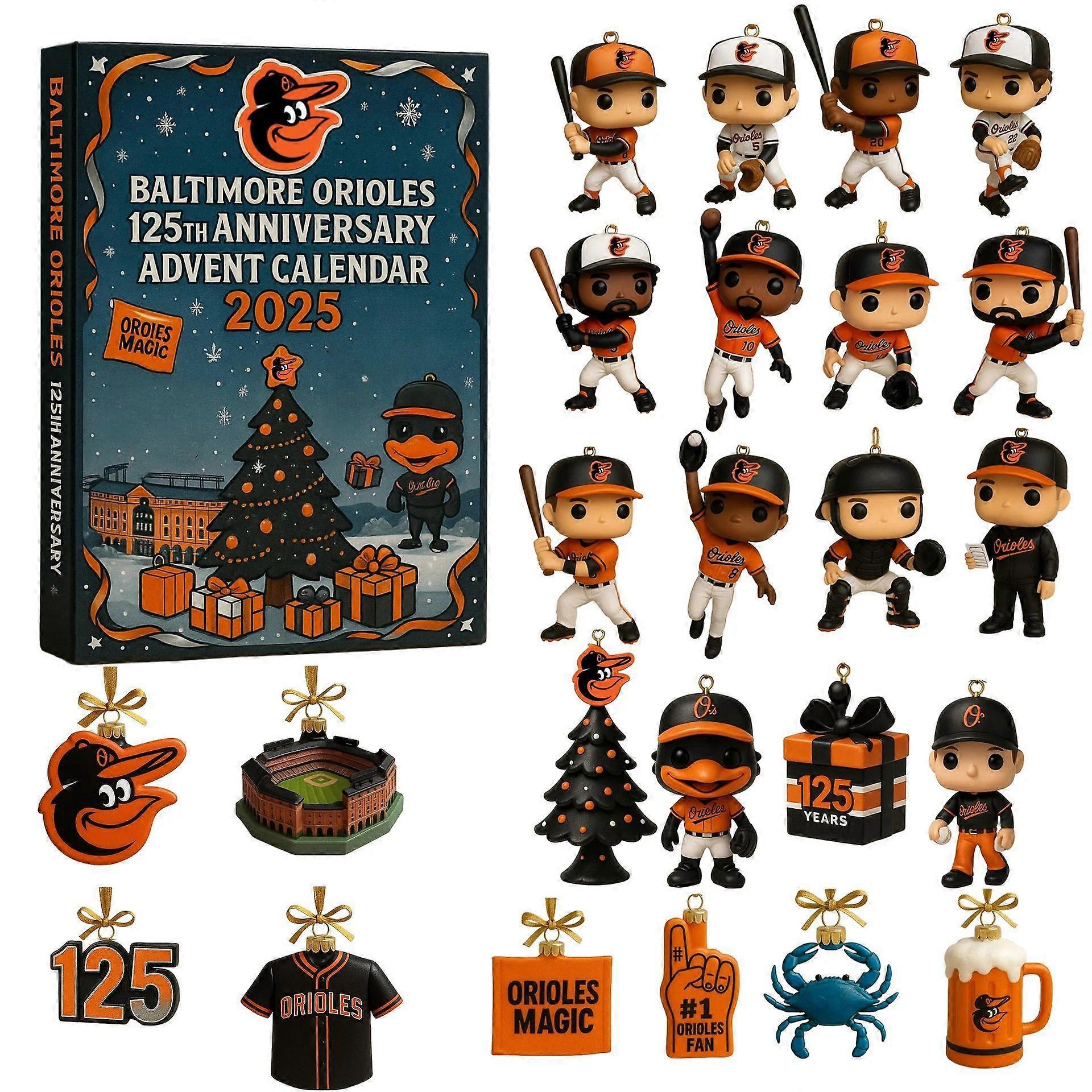 Major League Baseball Team Commemorative Acrylic Pendant Christmas Blind Box Advent Christmas Tree Decoration