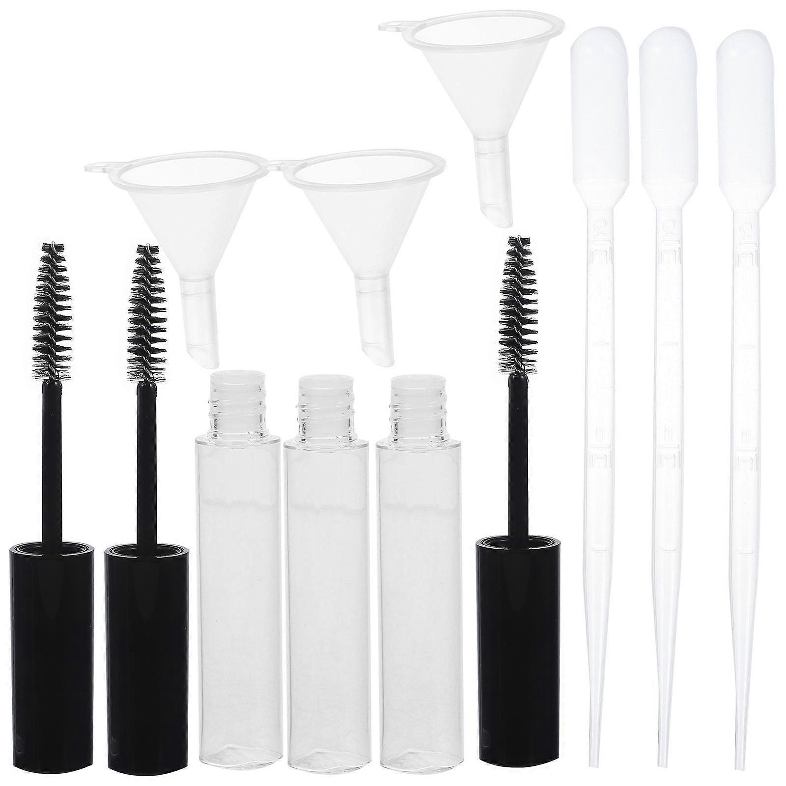 Mascara Tube with Eyelash Wand for Mascara Container Diy Projects Assorted Color Leak-Proof 3Pcs