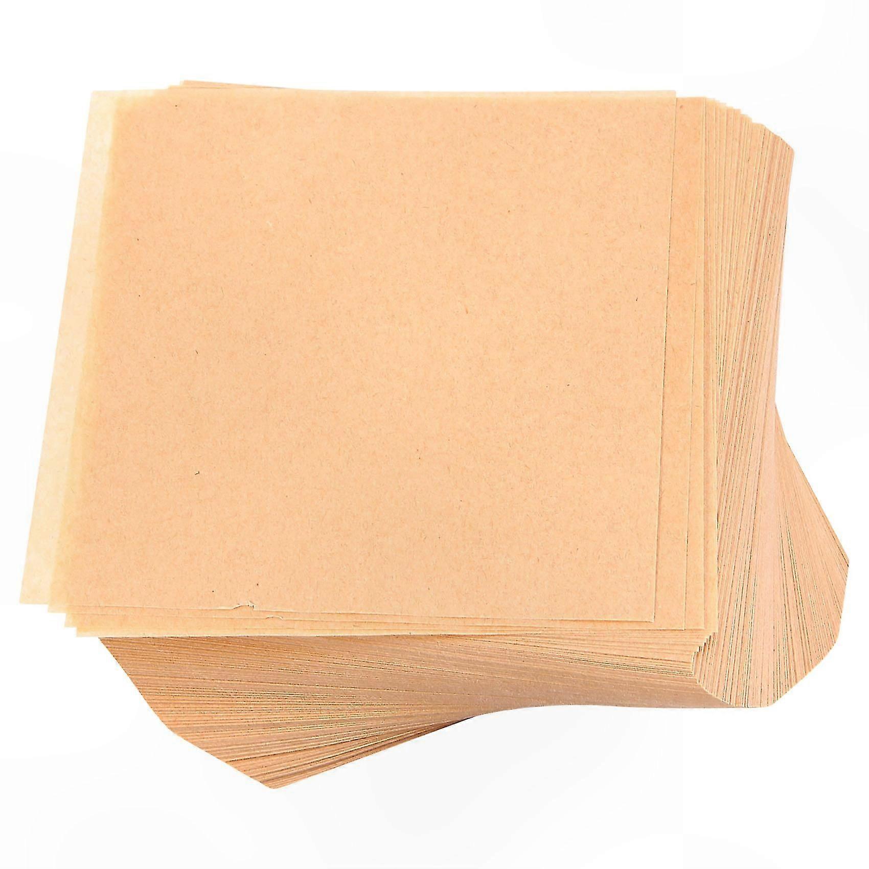 500 Sheets Natural Unbleached Parchment Paper, Pre-Cut Non-Stick Baking Sheets, Perfect for Oven and Cooking Use