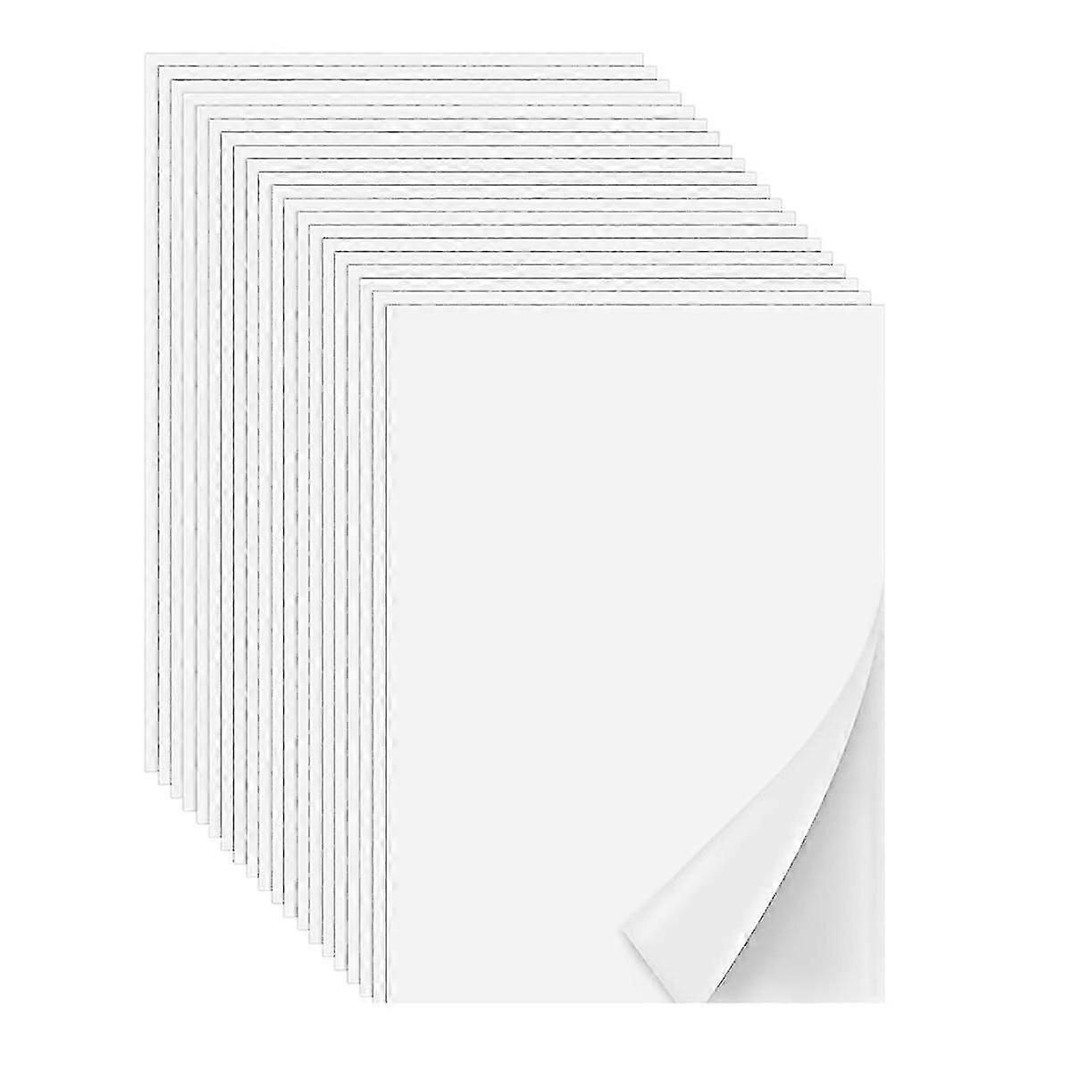 Iron on Adhesive Sheets 20PCS,Double-Sided Heat Melt Fabric Sheet, A4 Size Fusible Adhesive Sheets