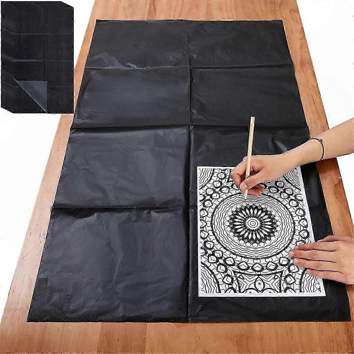 Large 5-Sheet Carbon Transfer Paper for Tracing, 20.3 x 36 Inches, Waxed Sheets Ideal for Wood and Canvas Projects