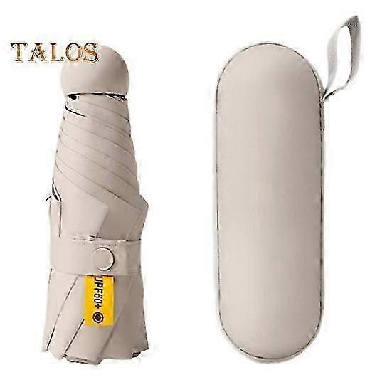 Travel Umbrella UPF 50+ Umbrella with 8 Reinforced Ribs for UV Sun And Rain Folding Pocket Mini Umbrella with Case for Purse Backpack