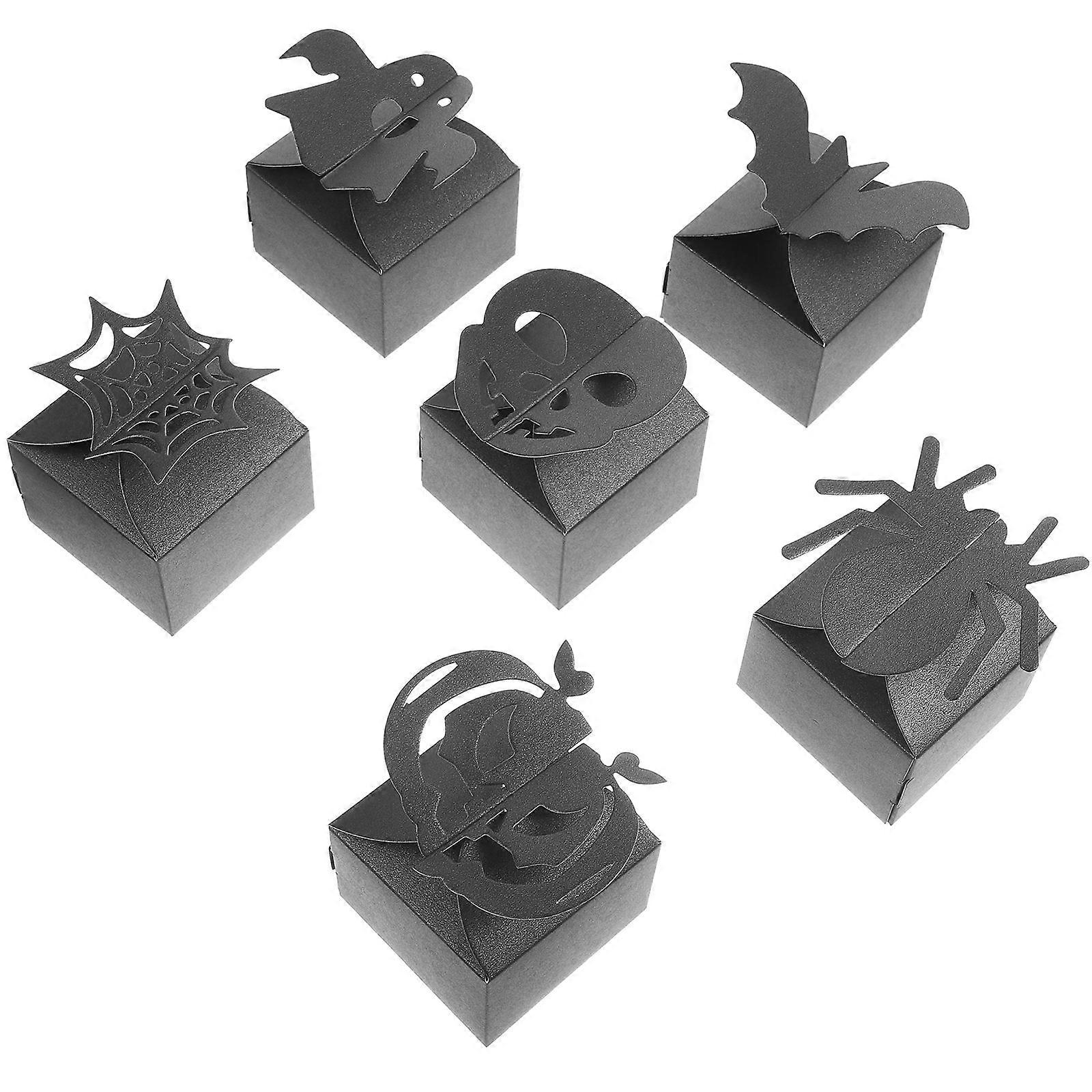 Halloween Favor Boxes Paper Paper Boxes for Packing Use 144Pcs Black