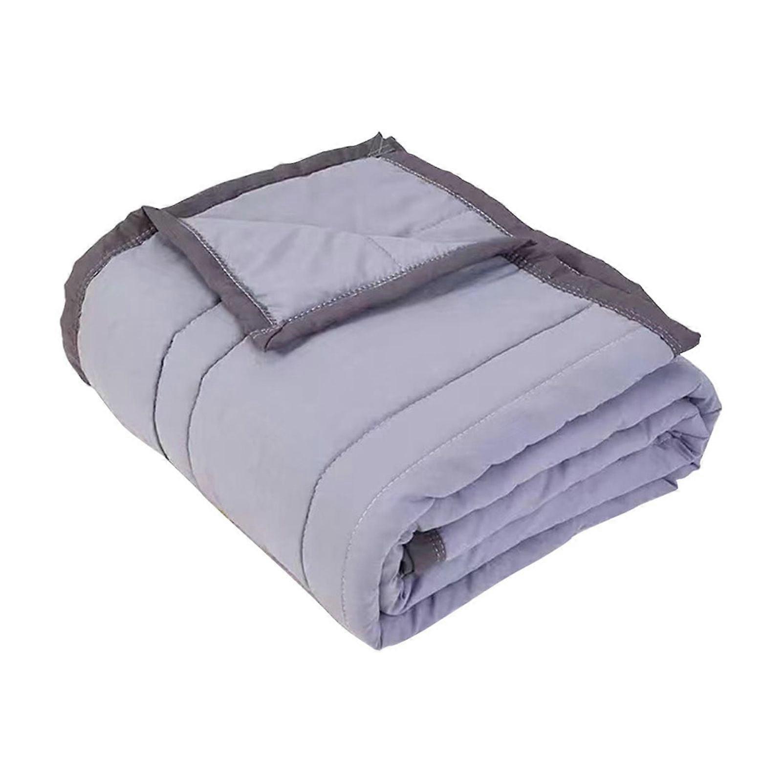 Cooling Light Comforter King Size, Lightweight Quilt with Double Sided Cold Effect, Summer Blanket for Hot Sleepers & Night Sweats, Gray