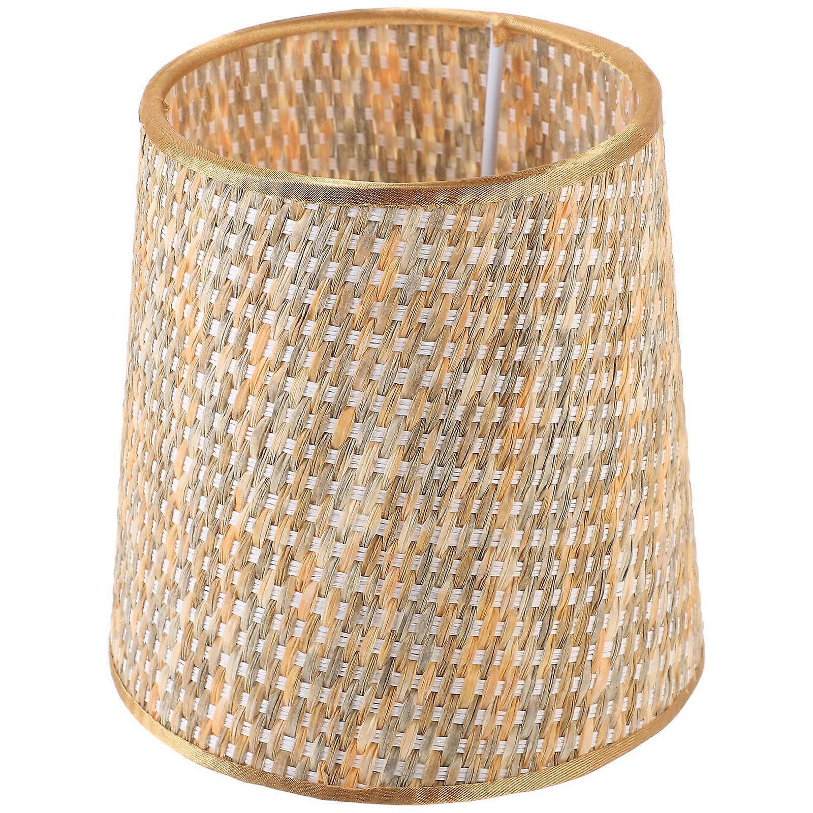 Multi Color Cone Lampshade 3Pcs Household Woven Style Light Diffusion For Bedroom Lighting Needs