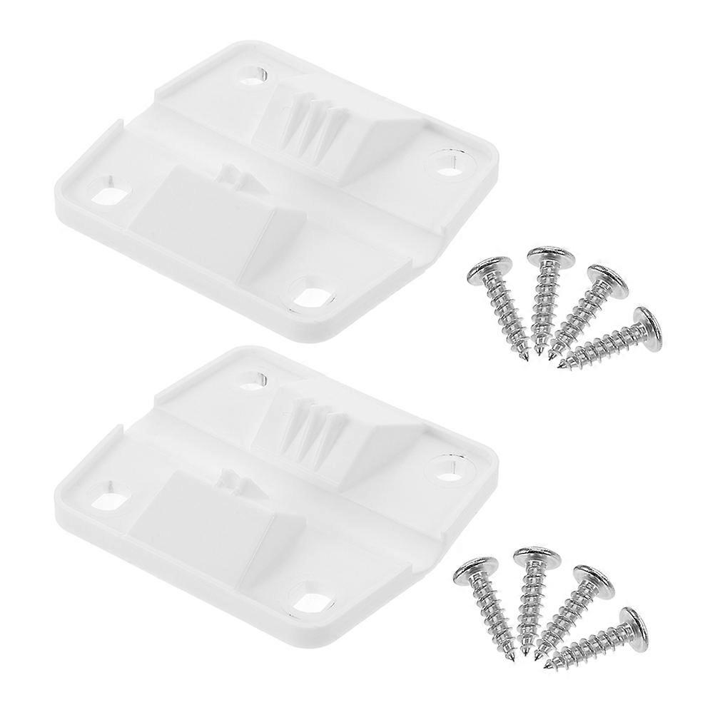 Durable White Plastic Cooler Box Hinges With Screws 10 Sets Ideal For Quick Installation In Home Office And Outdoor Environments