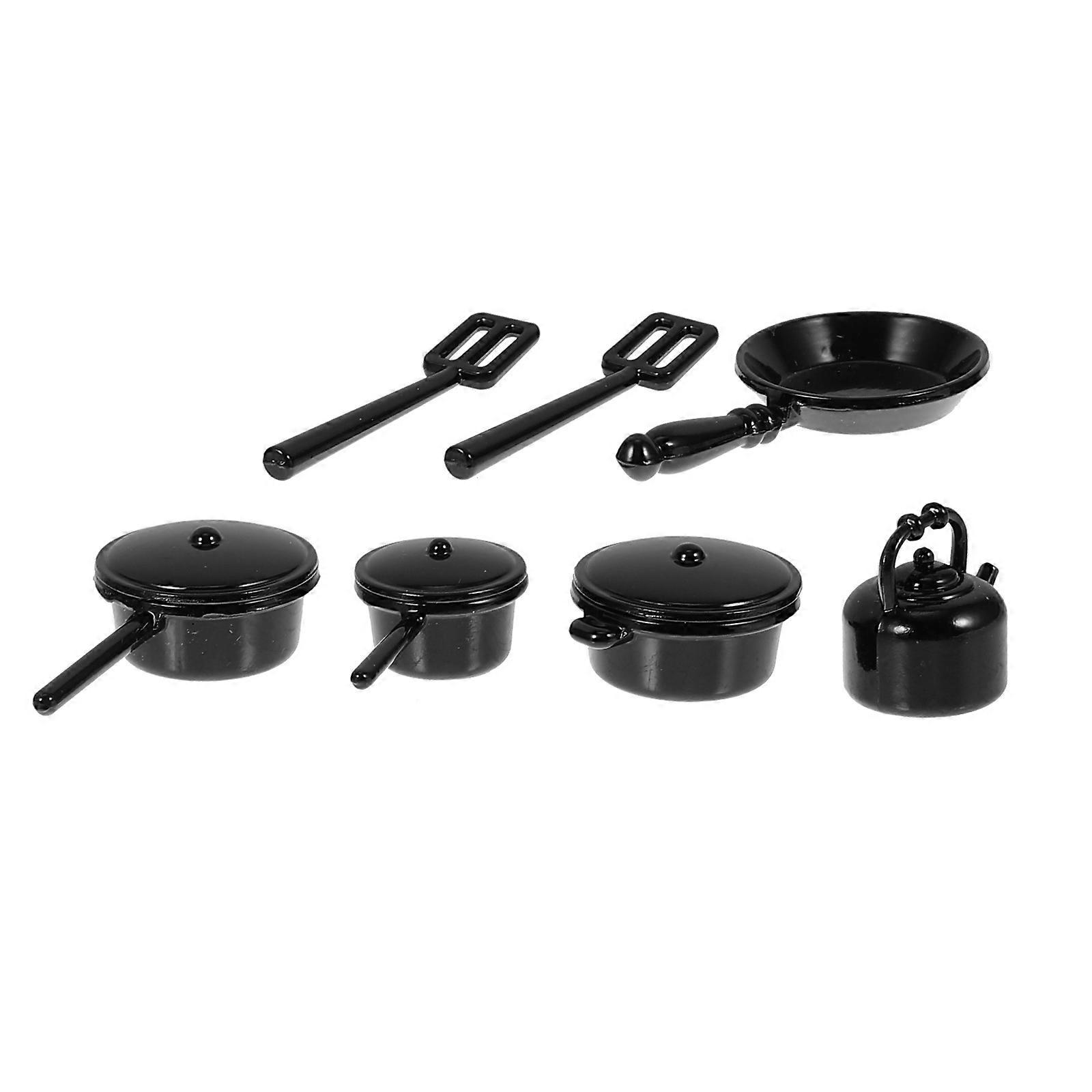 Miniature Kitchen Models Doll House Cookware for Decor 3Sets