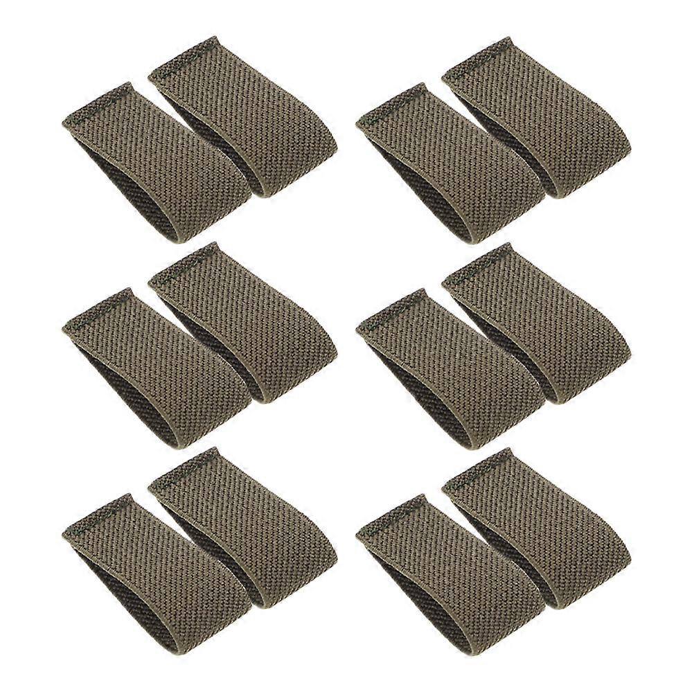 Duty Belt Nylon Keepers Backpack Straps Holders Fastening Effect Color Elastic Loop 12Pcs